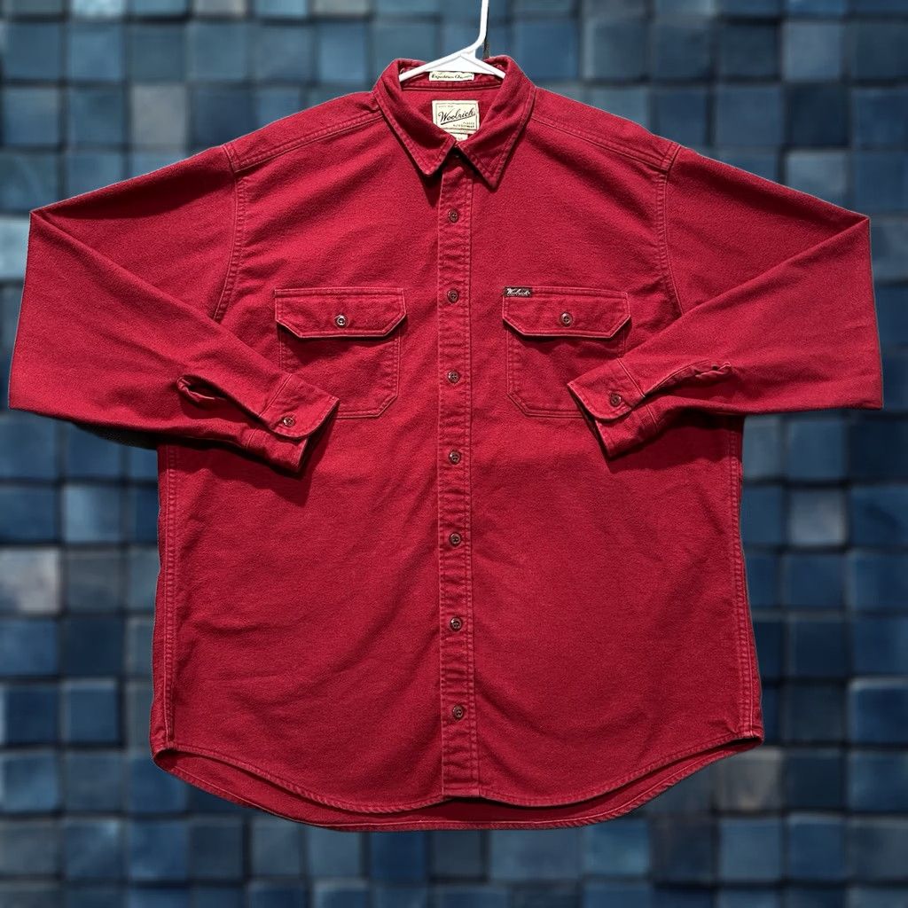 Vintage Woolrich Expedition Flannel Shirt Mens XLT Red Outdoor Rugged Workwear Chamois Size US XL / EU 56 / 4 - 1 Thumbnail