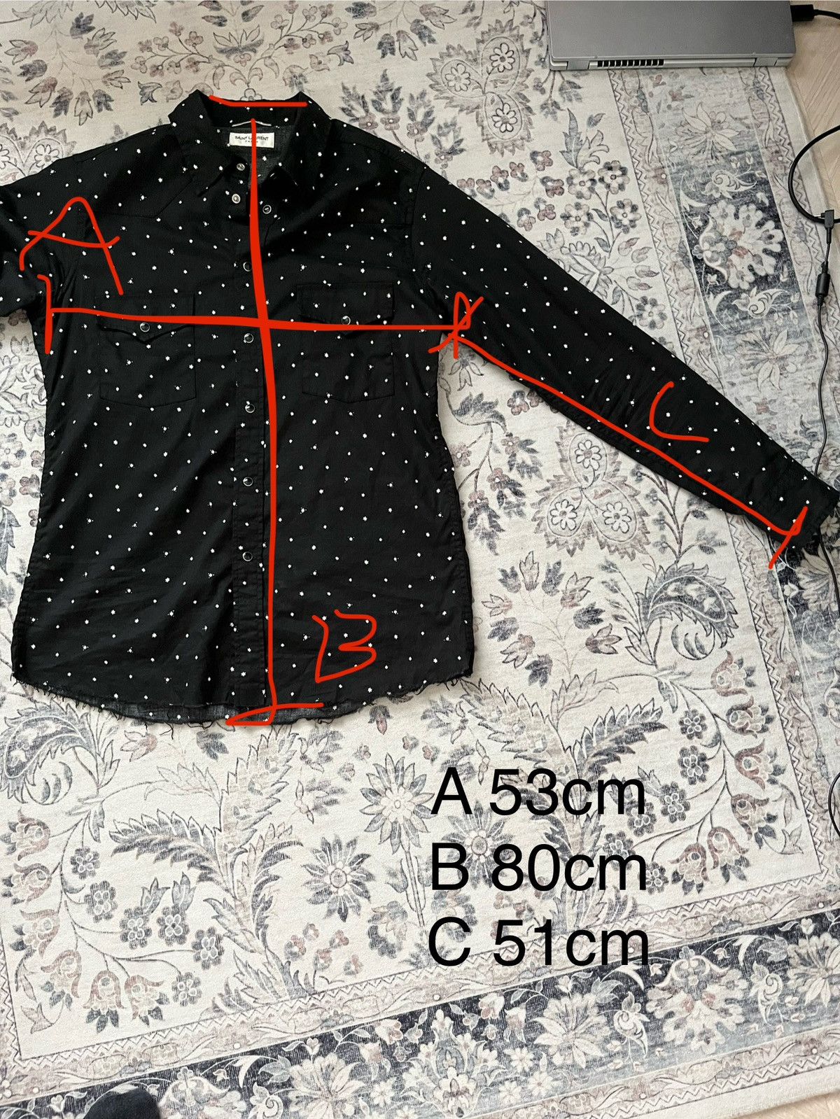 Saint Laurent Paris Saint Laurent Paris ss16 western button up Size US L / EU 52-54 / 3 - 8 Thumbnail