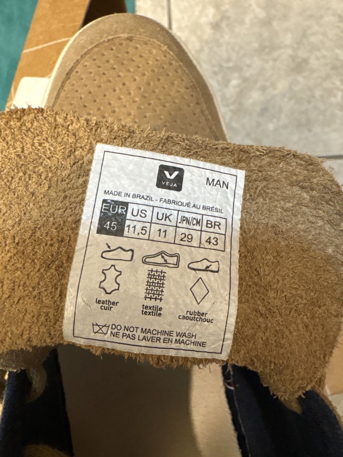 Veja Men’s V-12 B-Mesh Tent White Trainers Size US 12 / EU 45 - 4 Thumbnail