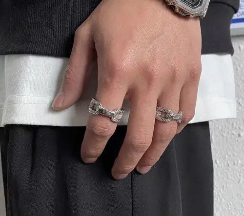 Designer × Vintage Retro diamond ring Size ONE SIZE - 2 Thumbnail