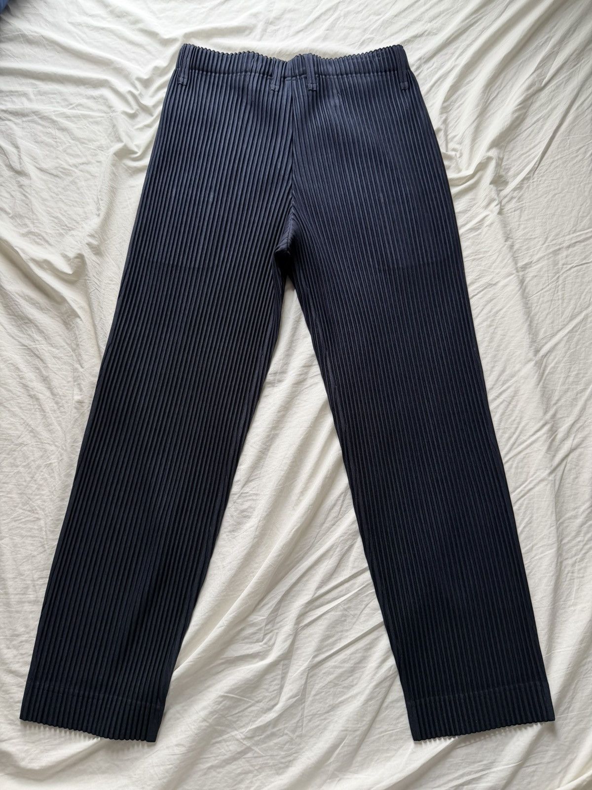 Homme Plisse Issey Miyake Homme Plisse Navy Basics Pants Size 2 Size US 30 / EU 46 - 2 Thumbnail