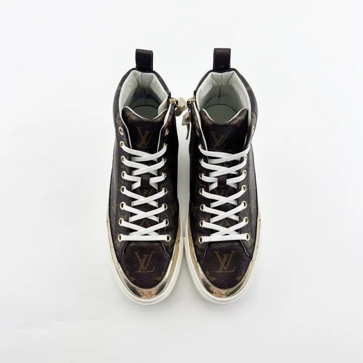 Louis Vuitton Louis Vuitton Stellar Monogram High-Top Sneakers -2508 Size US 6.5 / EU 39-40 - 2 Thumbnail