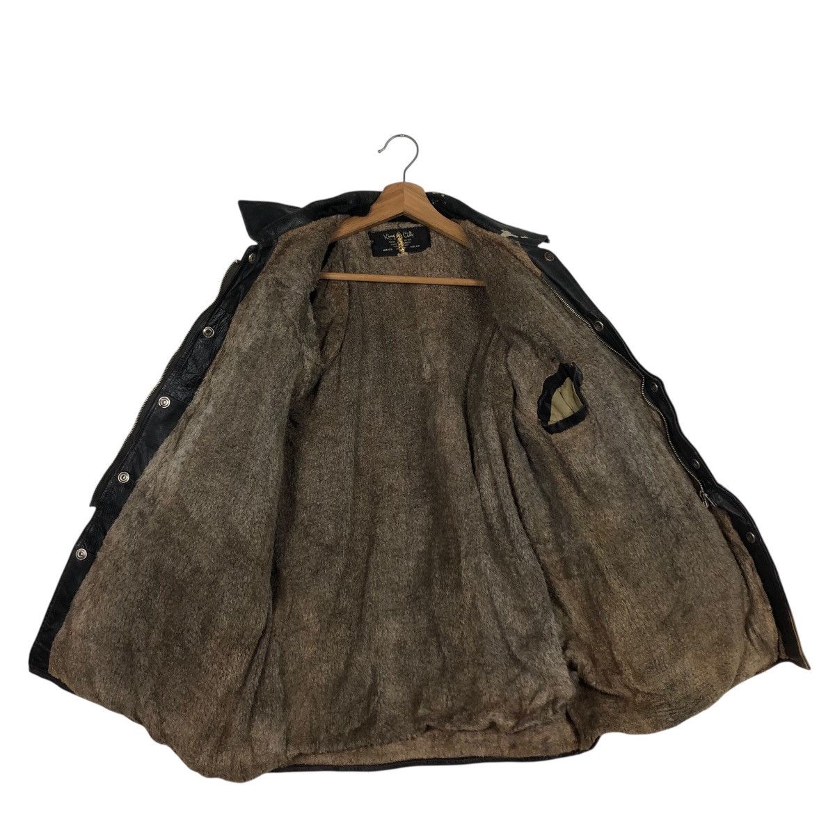 Vintage 📌Vintage Leather Jacket Blanket King City Issey Miyake Size US M / EU 48-50 / 2 - 14 Thumbnail