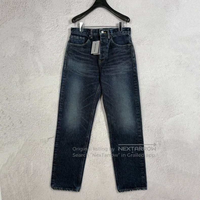 Balenciaga Balenciaga Heavyweight Denim Pants Dark Blue Size US 32 / EU 48 - 1 Thumbnail