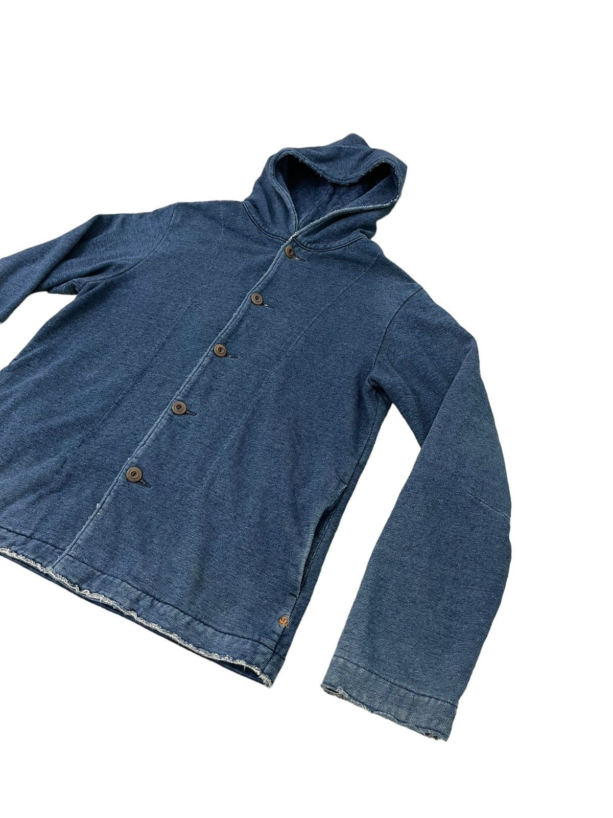45rpm Button Hoodie 45rpm Indigo Sweatshirt Naval Distress 5🟩5 Size US M / EU 48-50 / 2 - 3 Thumbnail