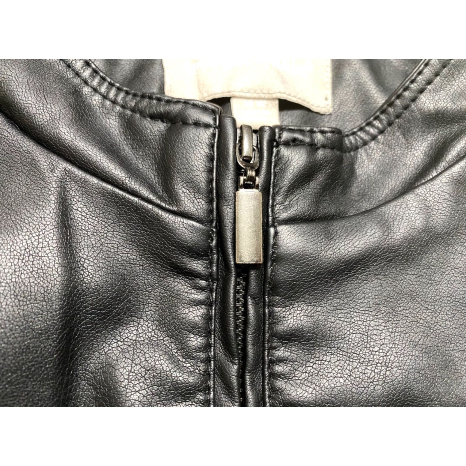 Vintage Woman Within Jacket Black Faux Leather Full Zip Long Sleeve 32W Plus Womens Jacket Women's Plus Size Black Faux Leather Full Zip Long Sleeve Size XXS / US 00 / IT 34 - 4 Thumbnail