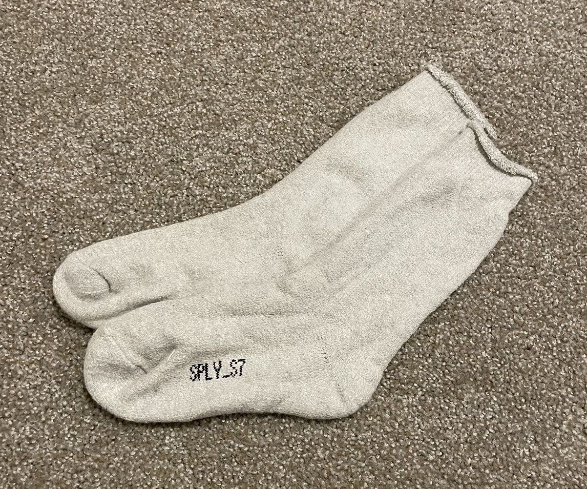 Kanye West Crazy Yeezy Bouclette Sock Light Cement Pair L XL Grailed