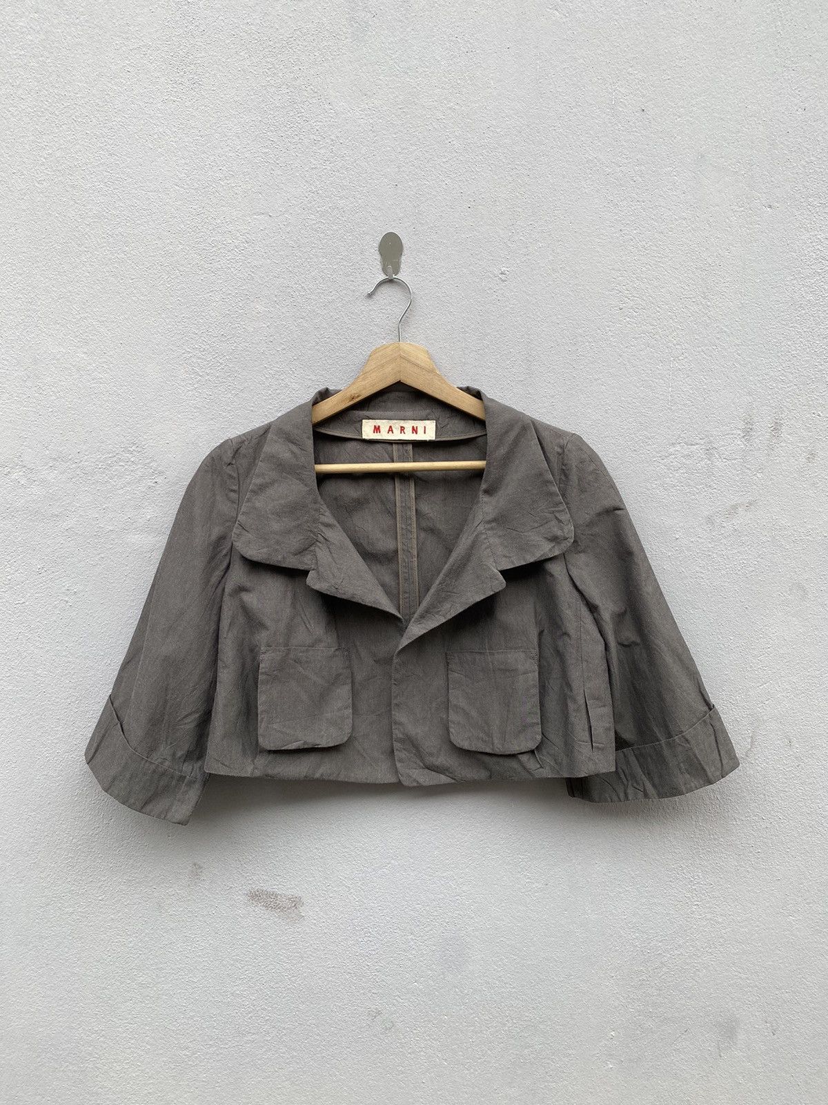 Marni 💥Archived💥 MARNI 3D Pockets Cropped Jacket Size XS / US 0-2 / IT 36-38 - 1 Thumbnail