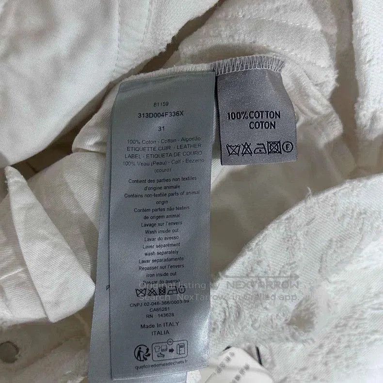 Dior Dior Distressed White Denim Jeans. Size US 31 - 6 Thumbnail