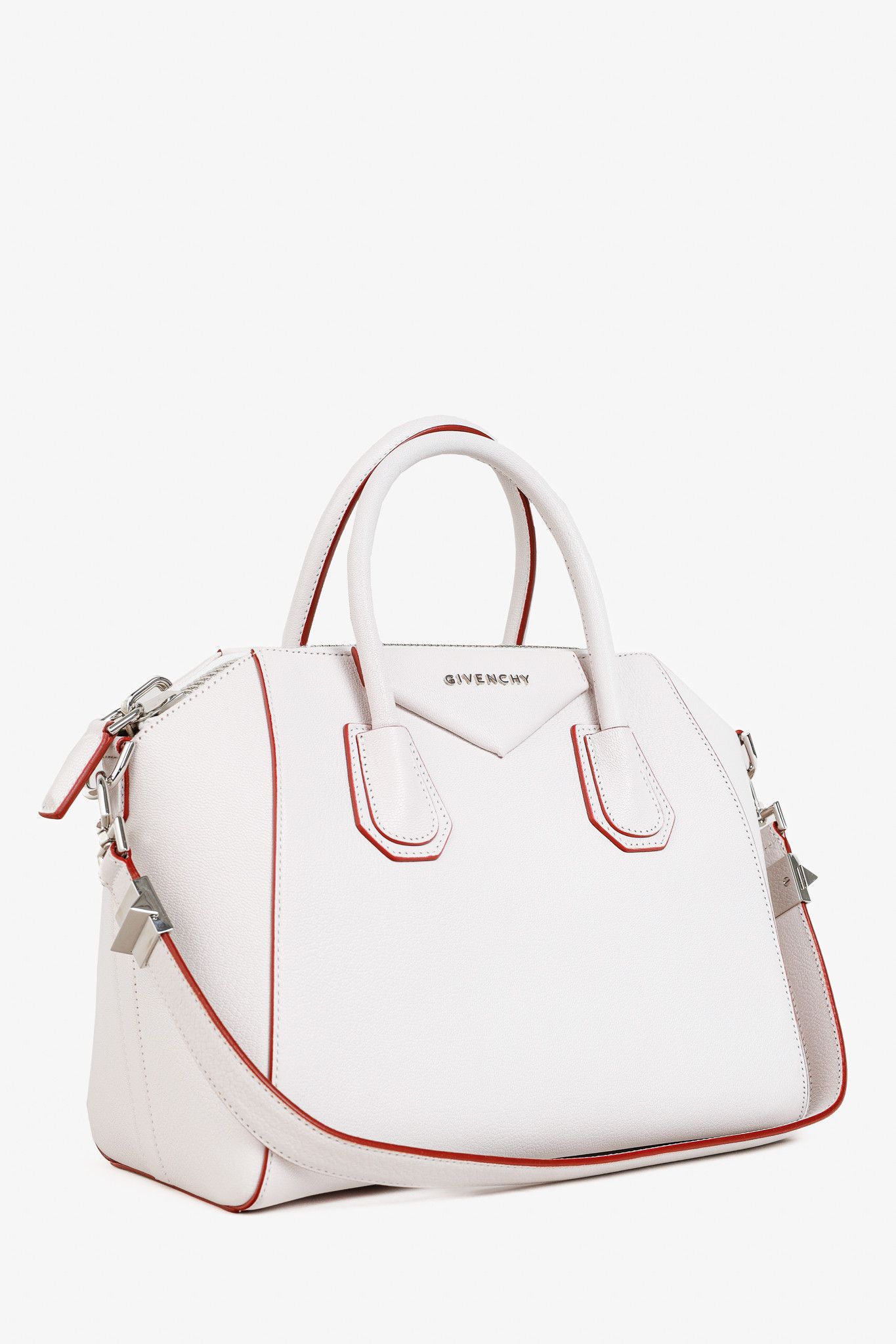 Givenchy Givenchy Sugar Goatskin White Antigona Top Handle Handbag Size ONE SIZE - 2 Thumbnail