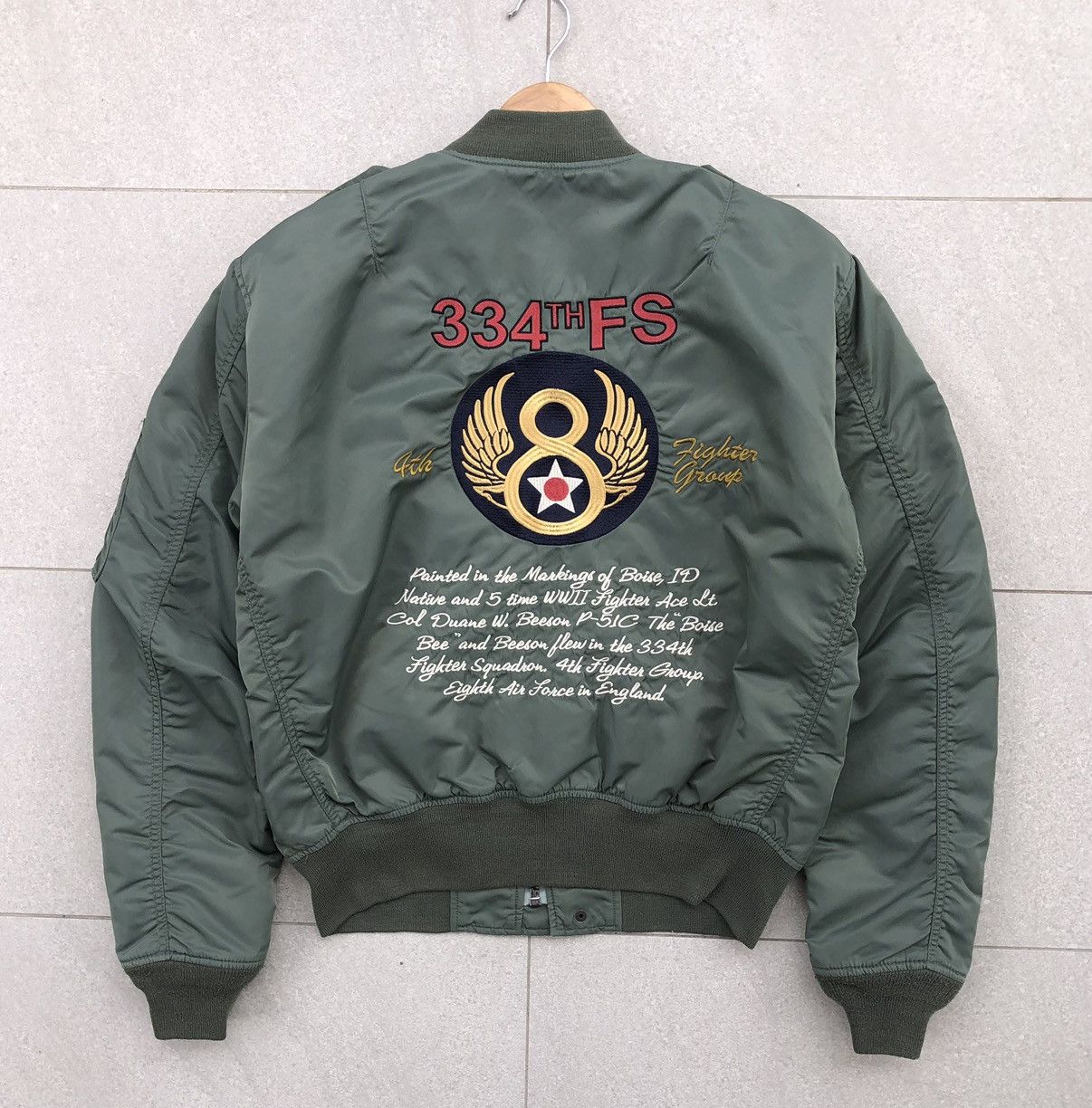 Avirex Avirex MA-1 Patches Logo Flight Military Bomber Jackets Size US M / EU 48-50 / 2 - 13 Thumbnail