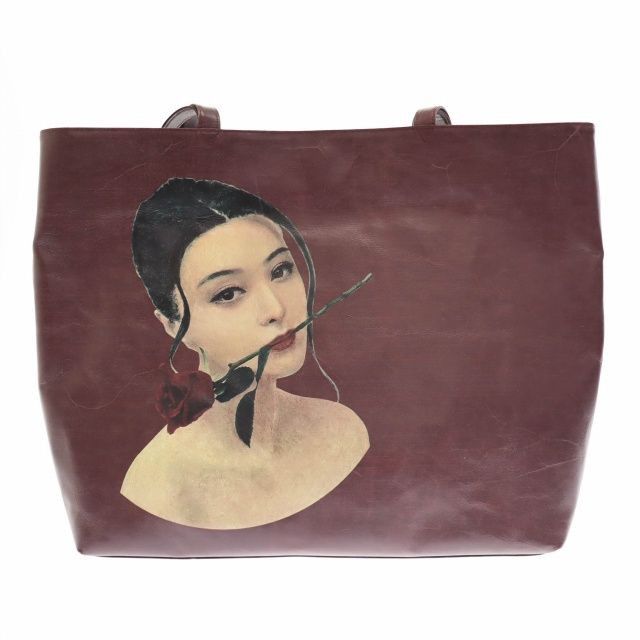 Yohji Yamamoto SUPER RARE POUR HOMME SUZUME UCHIDA 24aw leather printed bag Size ONE SIZE - 2 Thumbnail