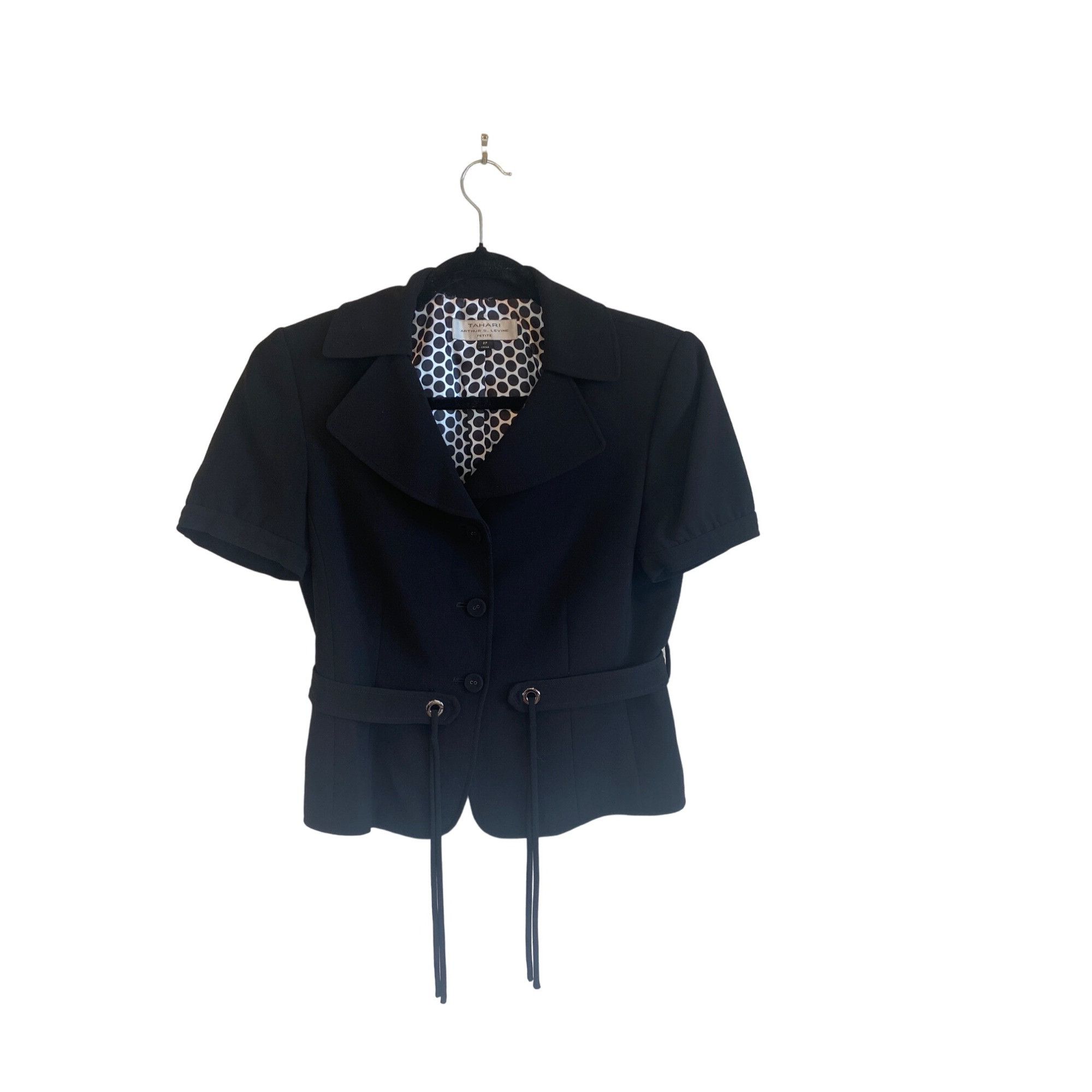 Other Tahari Short Sleeve Blazer Black Women’s 8P Petite Arthur S. Size M / US 6-8 / IT 42-44 - 10 Thumbnail