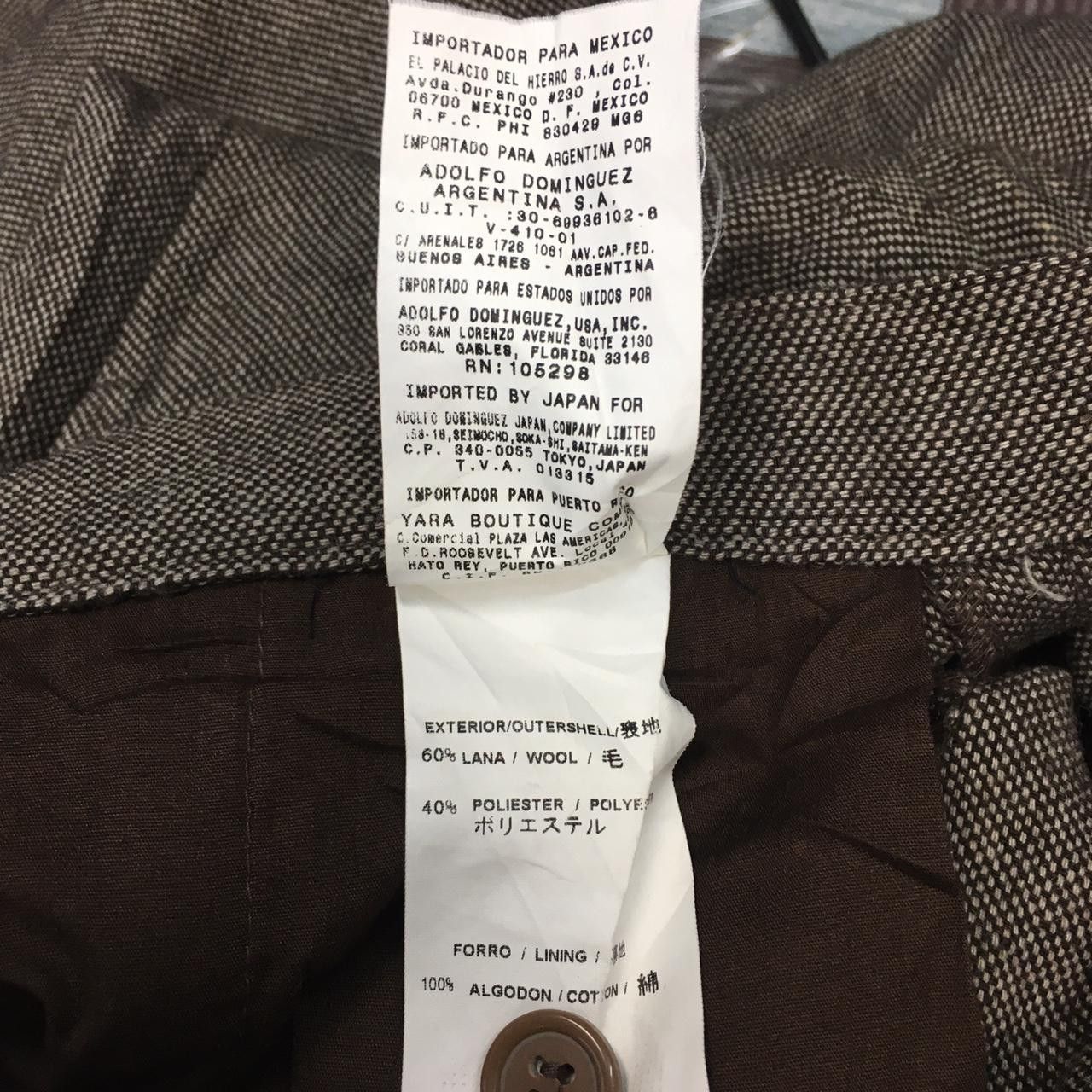 Vintage Vtg Spanish Designer ADOLFO DOMINGUEZ Long Pants Trousers Size US 42 / EU 58 - 4 Thumbnail
