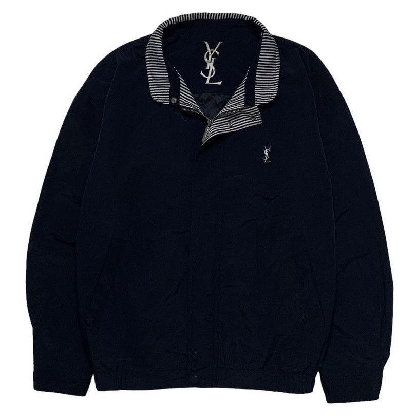 Vintage × Yves Saint Laurent RARE Yves Saint Laurent big logo work jacket Size US XL / EU 56 / 4 - 1 Thumbnail