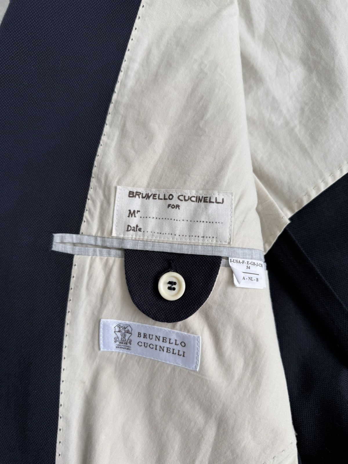 Brunello Cucinelli Brunello Cucinelli Cotton Blazer Navy Color Mens 44 R 54 IT Size 44R - 12 Thumbnail