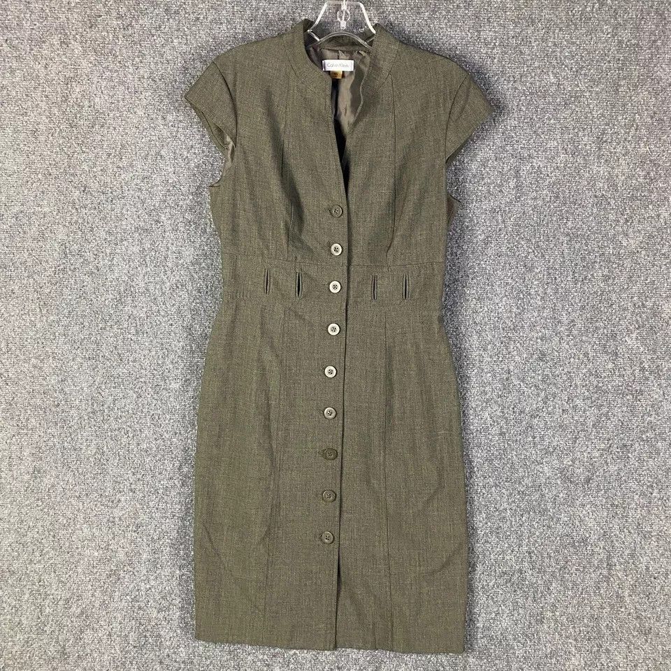 Calvin Klein Calvin Klein Dress Women's Size 8 Shirt Button Up Sleeveless Size M / US 6-8 / IT 42-44 - 1 Thumbnail