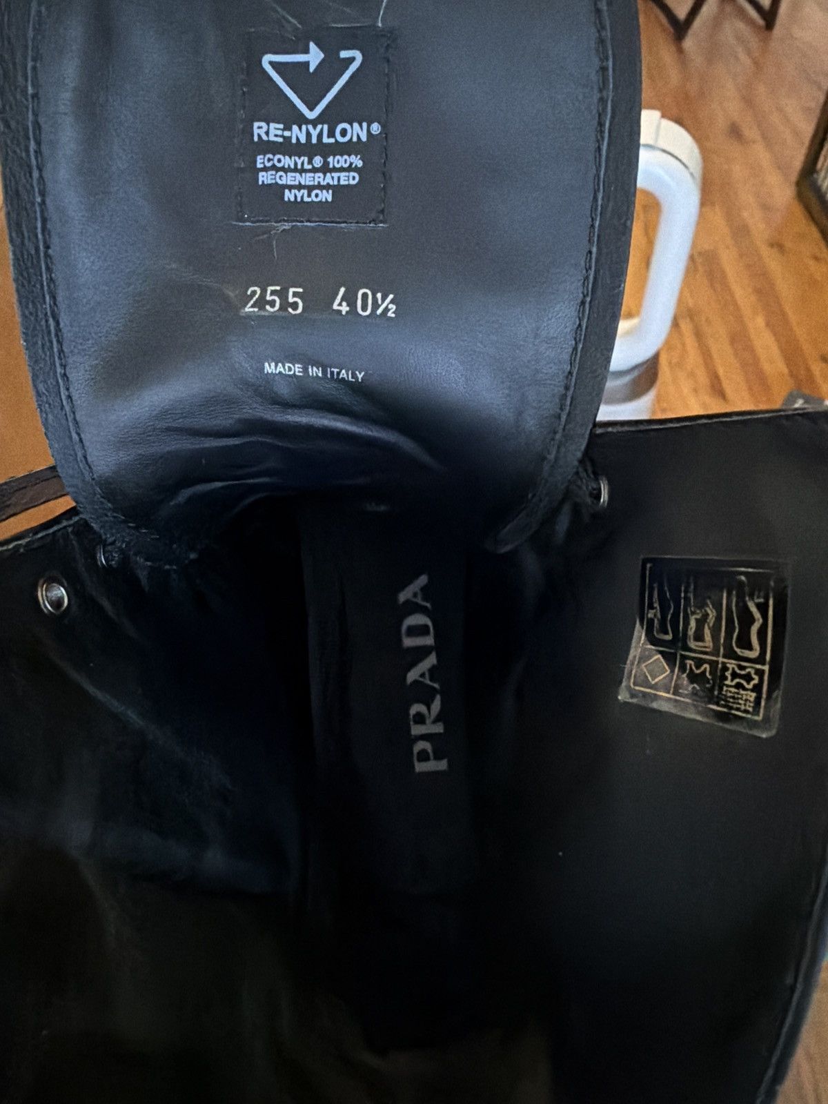 Prada Prada Monolith brushed leather and Re-Nylon boots with pouch Size US 10.5 / IT 40.5 - 11 Thumbnail