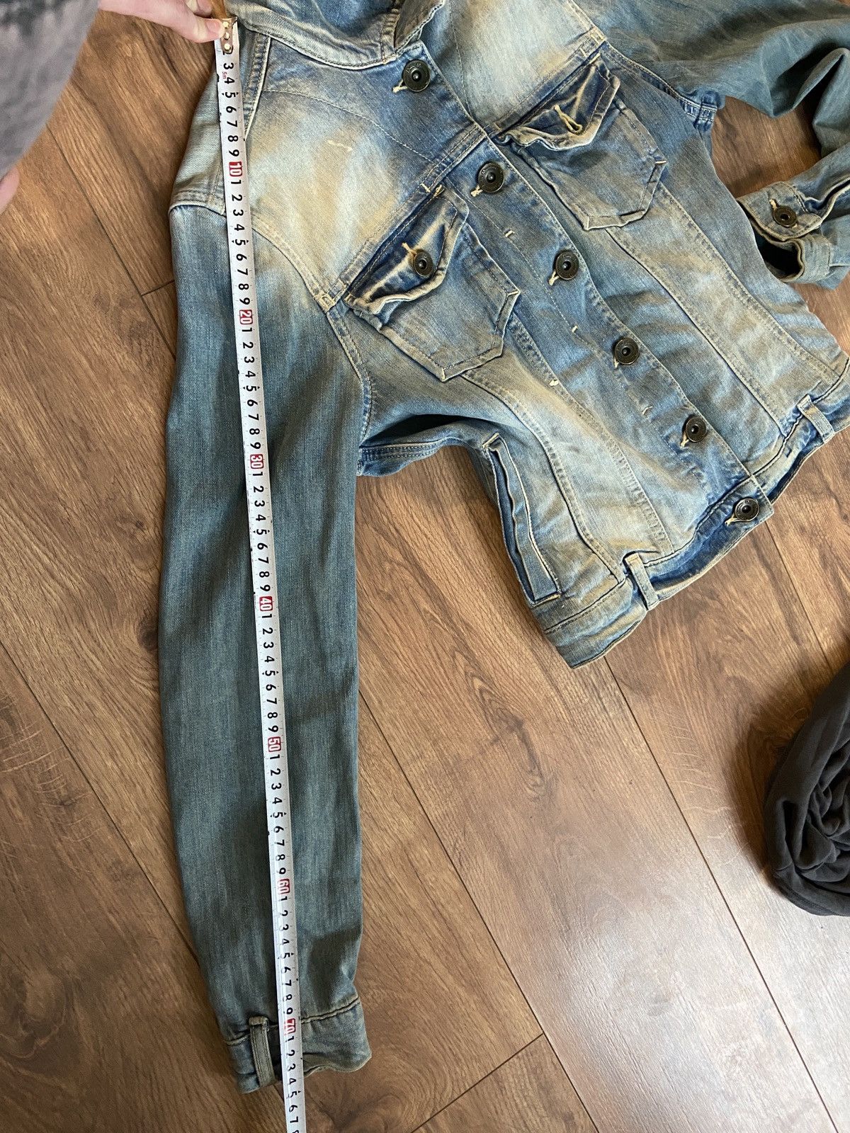 Massimo Dutti Massimo Dutti denim jacket y2k 2000s archive grunge crop fit Size S / US 4 / IT 40 - 14 Thumbnail