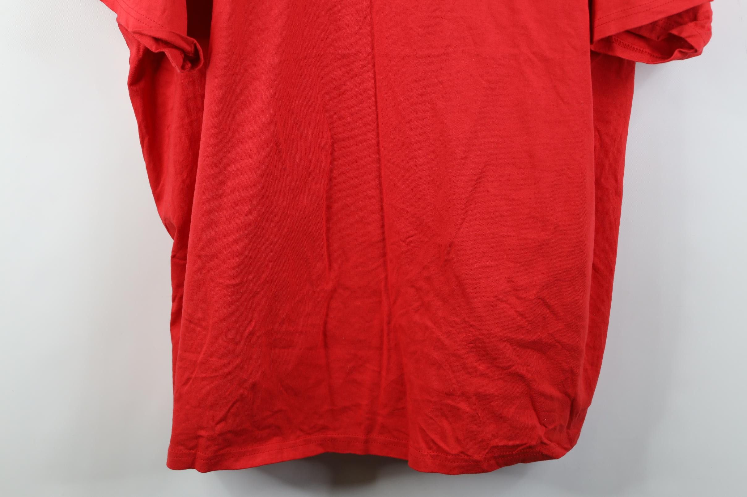 Hanes Deadstock Vintage 90s Y2K Hanes Cotton Pocket T-Shirt Red Size US XXL / EU 58 / 5 - 3 Thumbnail