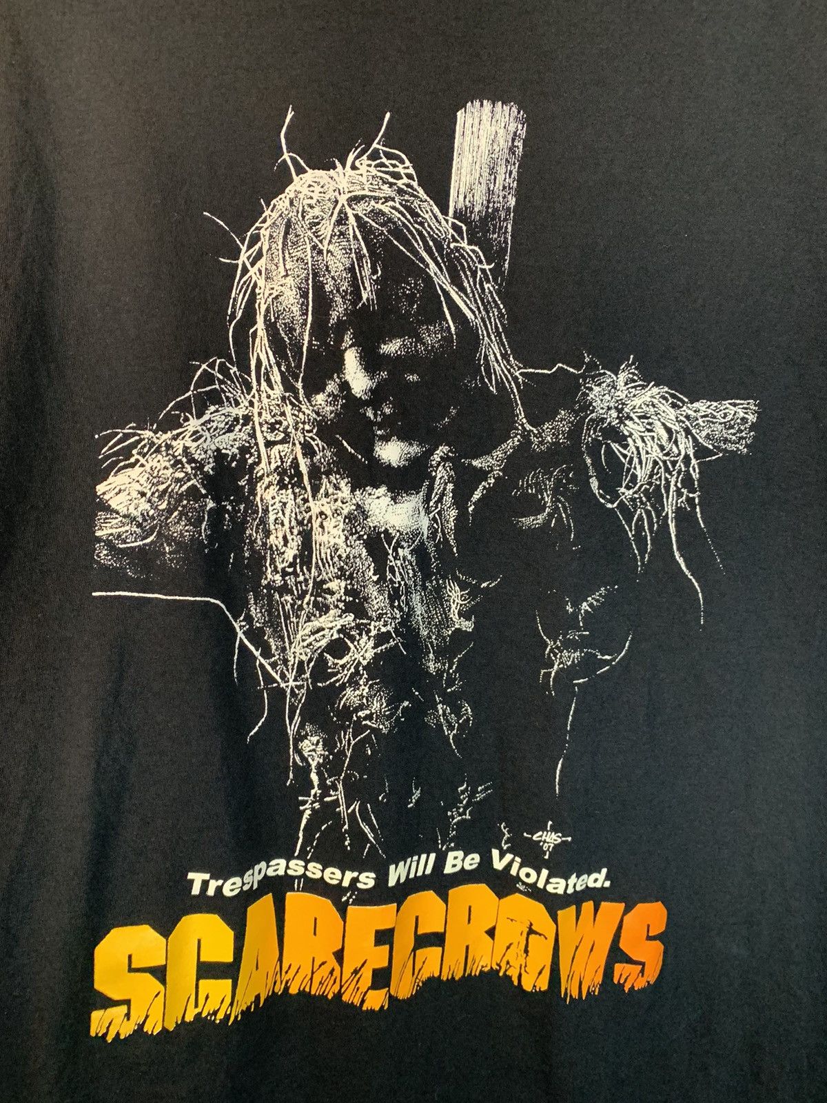 Vintage *RARE* Vintage Scarecrows Horror Movie Promo Art T-Shirt XL Size US XL / EU 56 / 4 - 2 Thumbnail