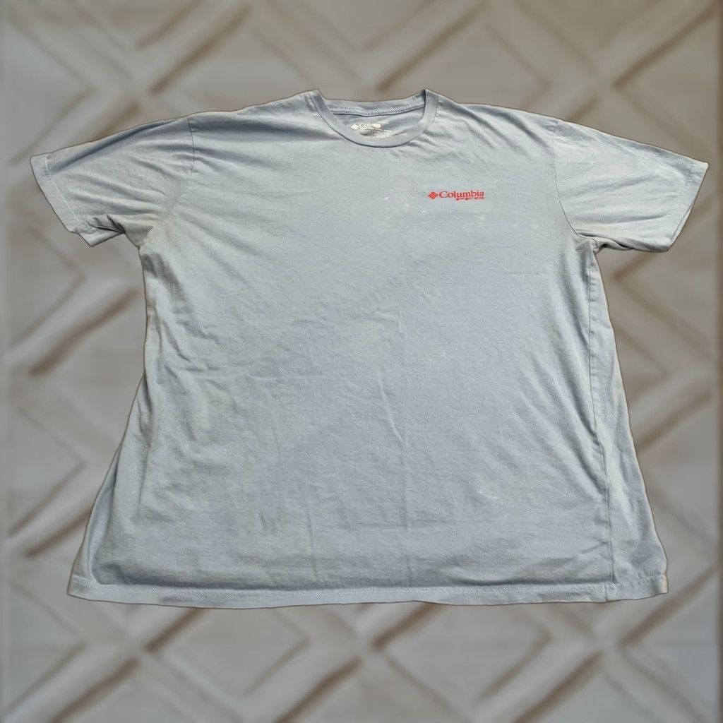 Vintage Columbia PFG Graphic T-Shirt Mens XL Blue Crew Neck Short Sleeve Cotton Tee Top Size US XL / EU 56 / 4 - 1 Thumbnail