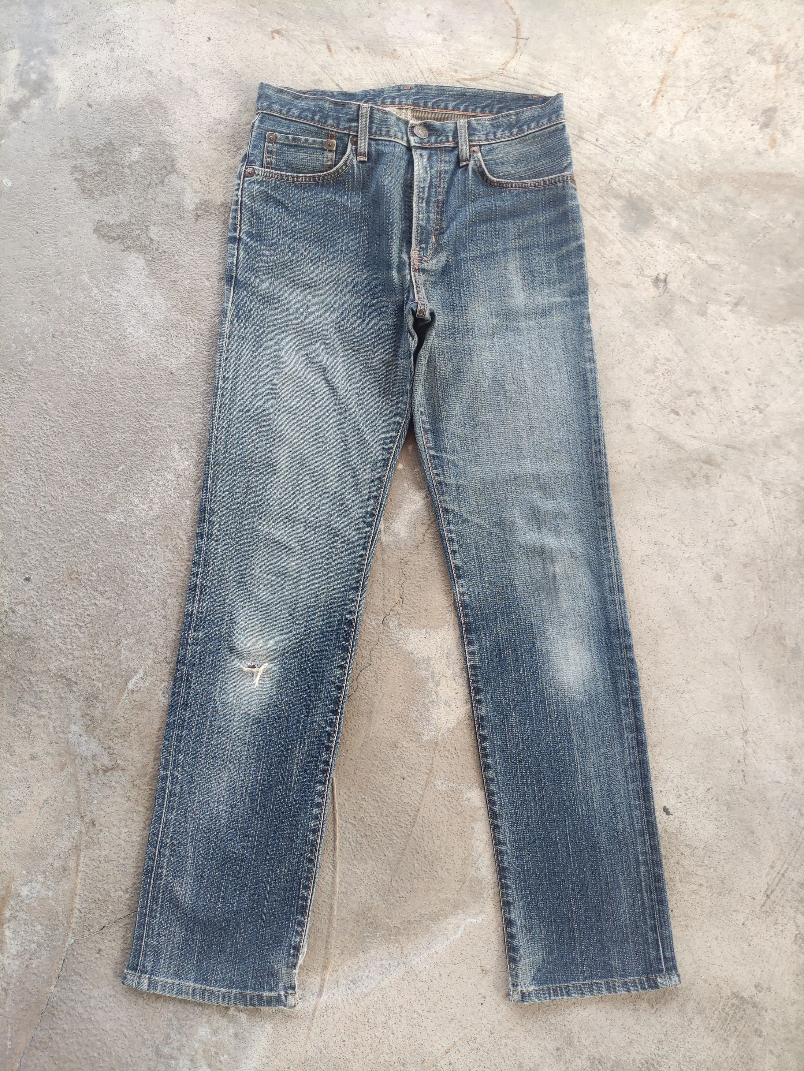 Vintage Edwin 503 Japan Distressed Faded Denim Pants