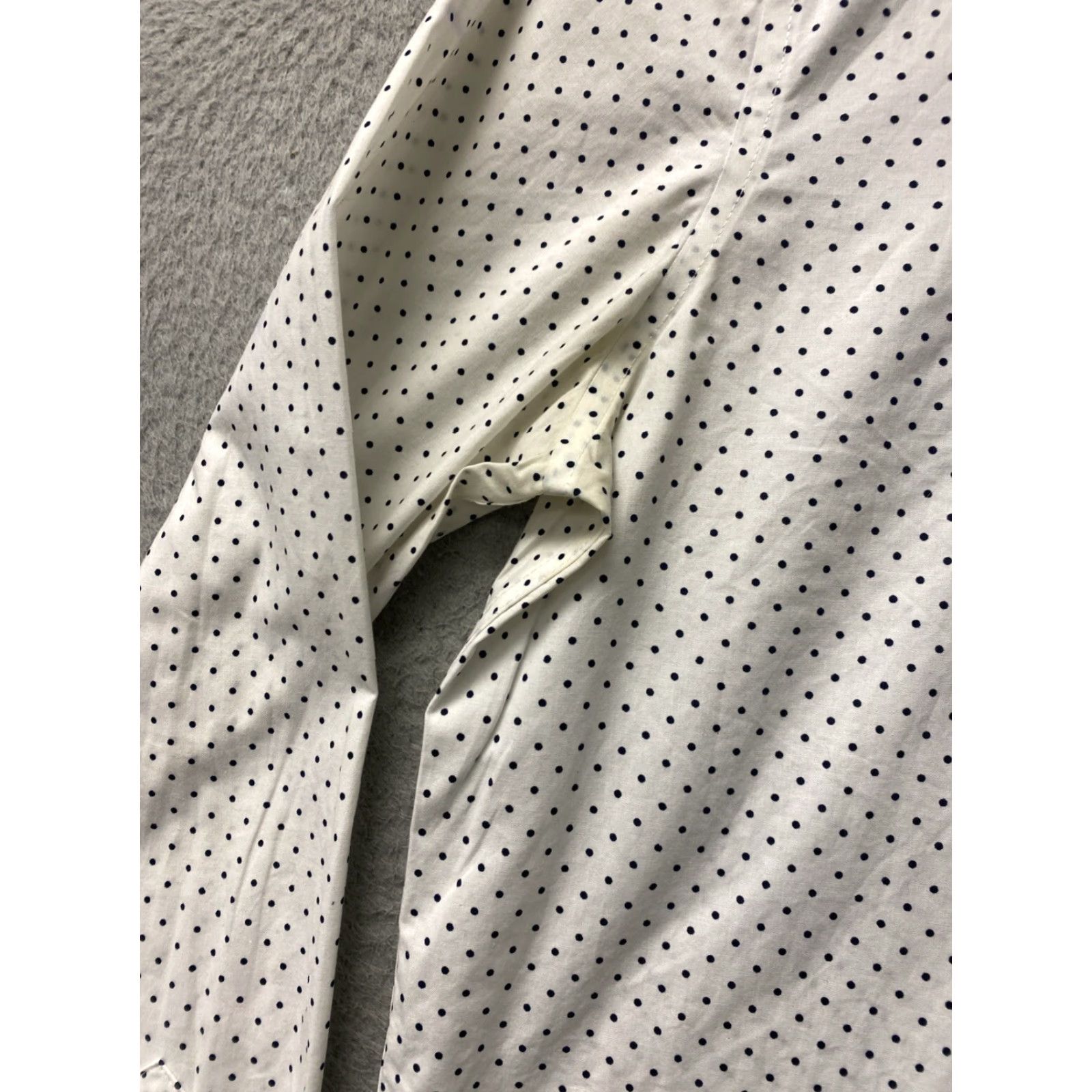 Ralph Lauren Ralph Lauren Button Shirt Polka Dot White Women Small /110-55 Canvas Cotton Polyester Silk? Size S / US 4 / IT 40 - 5 Thumbnail