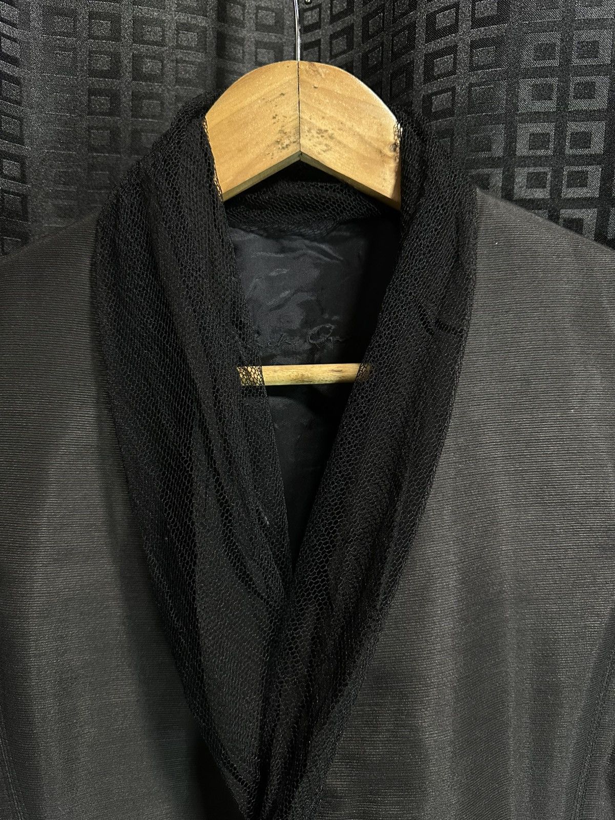 Rick Owens Drkshdw rick owens ss15'faun' mesh lapel blazer Size M / US 6-8 / IT 42-44 - 5 Thumbnail