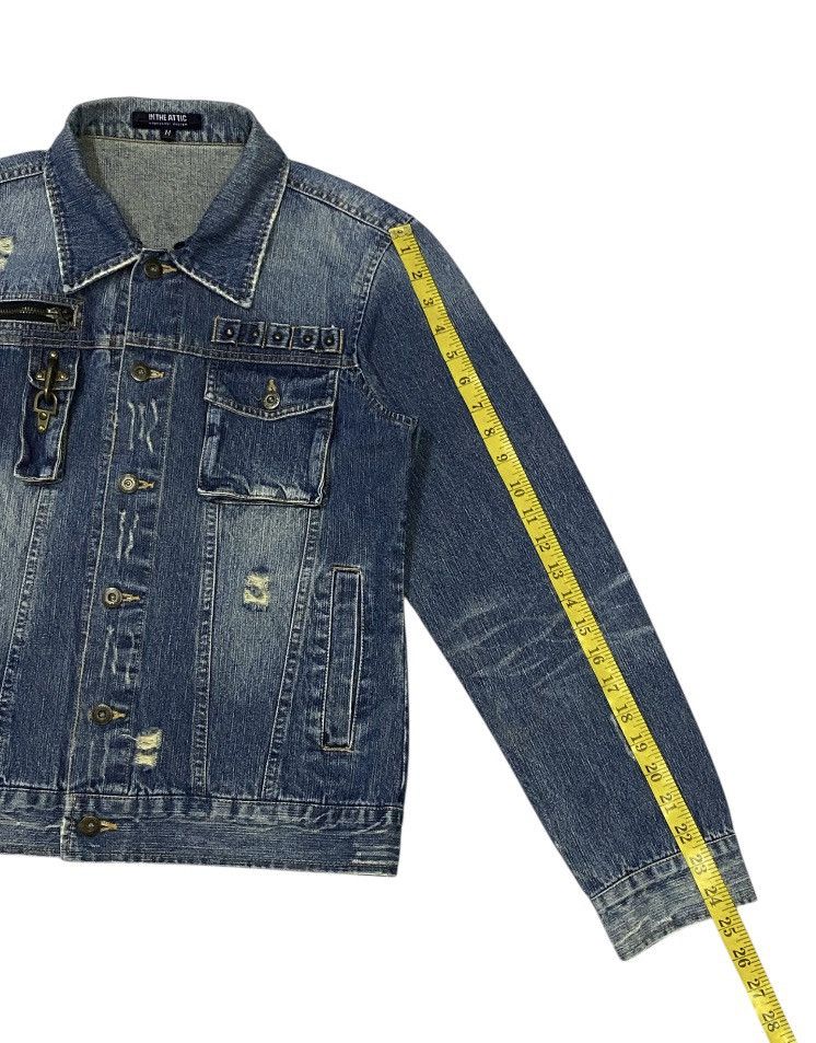 In The Attic In The Attic Cyberpunk Ripped Distressed Denim Jacket Size US M / EU 48-50 / 2 - 20 Thumbnail