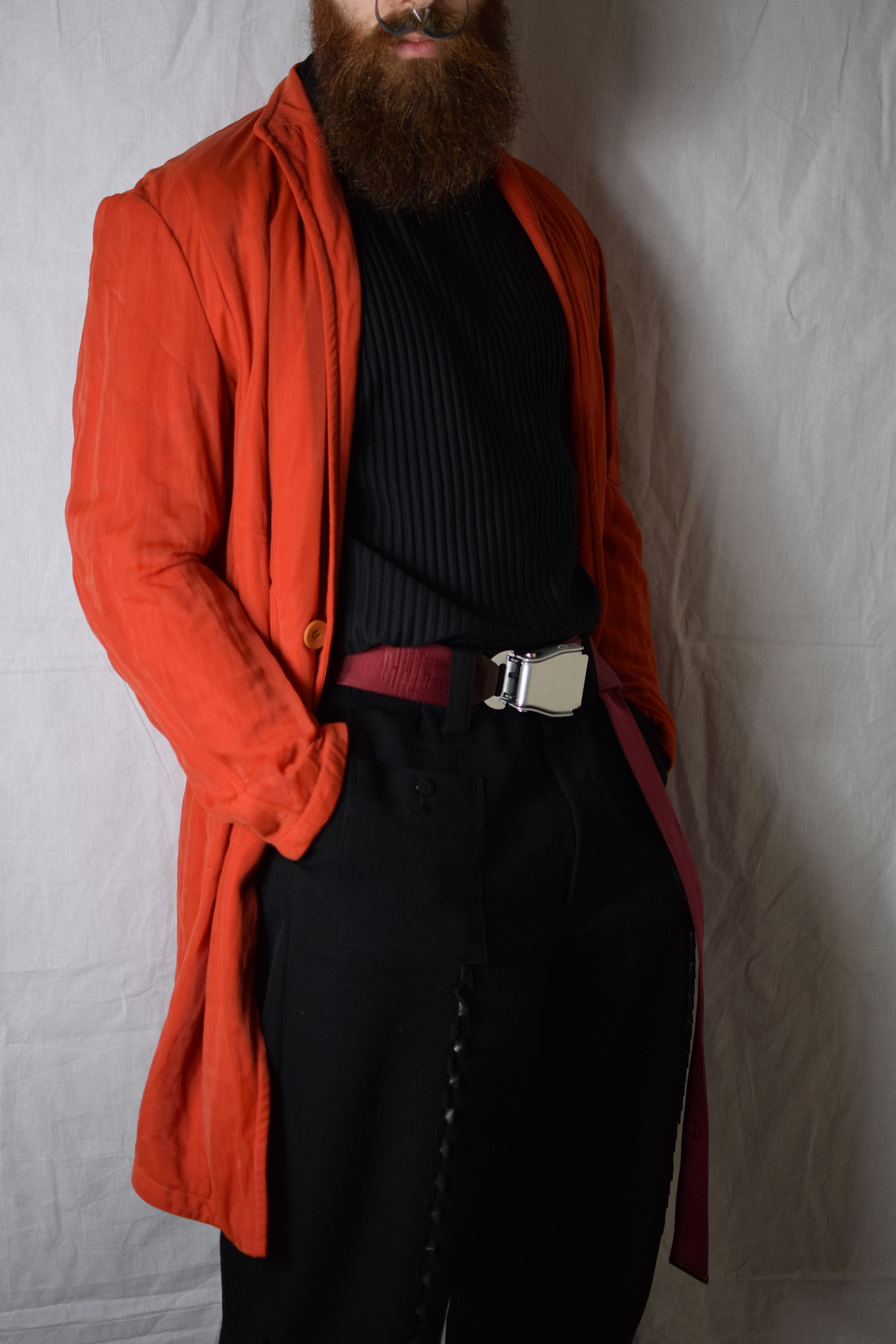 Julius Julius AW18 Divided Sample Vermillion Jacket - 677JAM2-VM Size US L / EU 52-54 / 3 - 6 Thumbnail