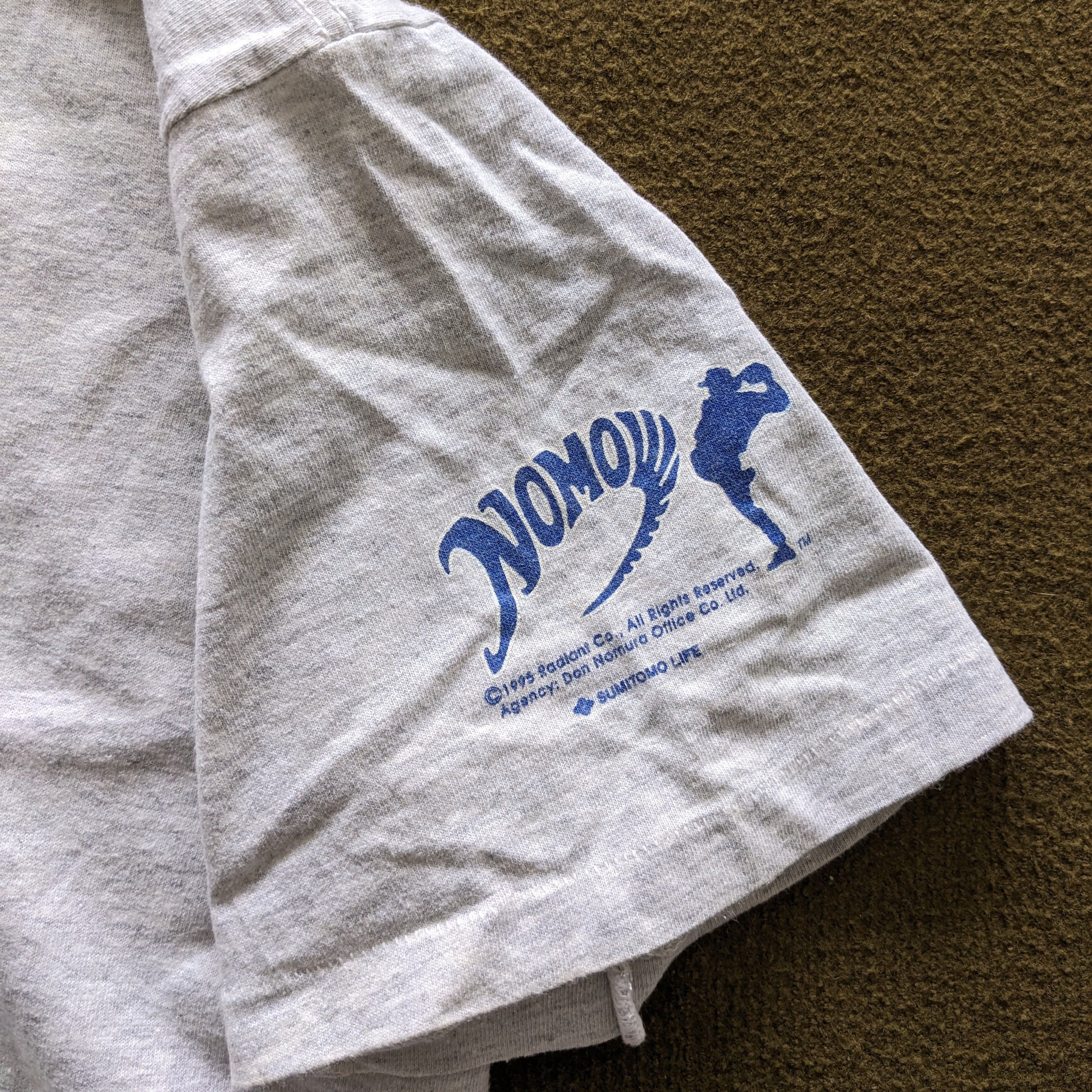 Vintage Vintage 90's HIDEO NOMO Los Angeles Dodgers MLB Team T-shirt Size US L / EU 52-54 / 3 - 6 Thumbnail