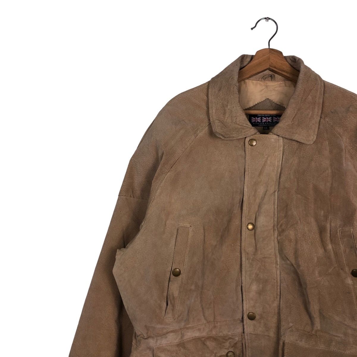 Japanese Brand 🔥Vintage Leather Jacket Biker Fiona Macphail Cargo Pockets Size US L / EU 52-54 / 3 - 7 Thumbnail