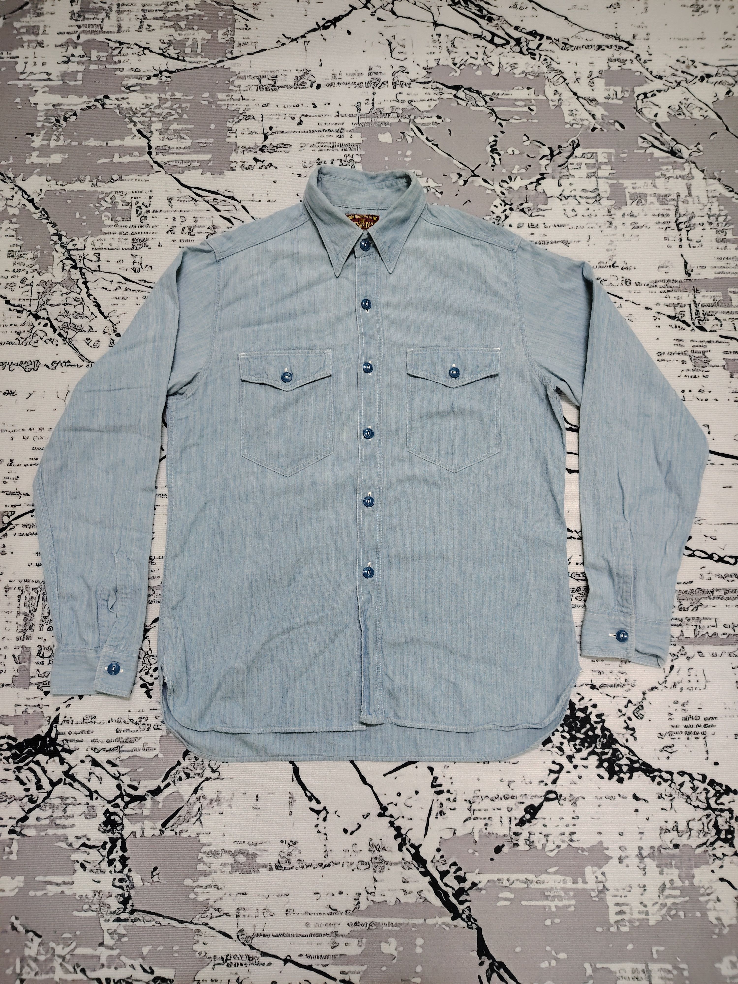 Buzz Rickson's Buzz Rickson's U.S.NAVY x Beams Boy Chambray Shirt Size US M / EU 48-50 / 2 - 1 Thumbnail