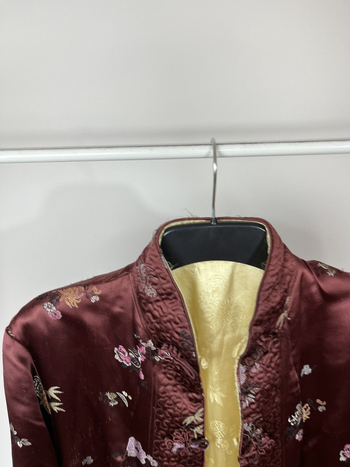 Shanghai Tang Vintage Chinese Silk Jacket Shanghai Floral Traditional S Size S / US 4 / IT 40 - 4 Thumbnail