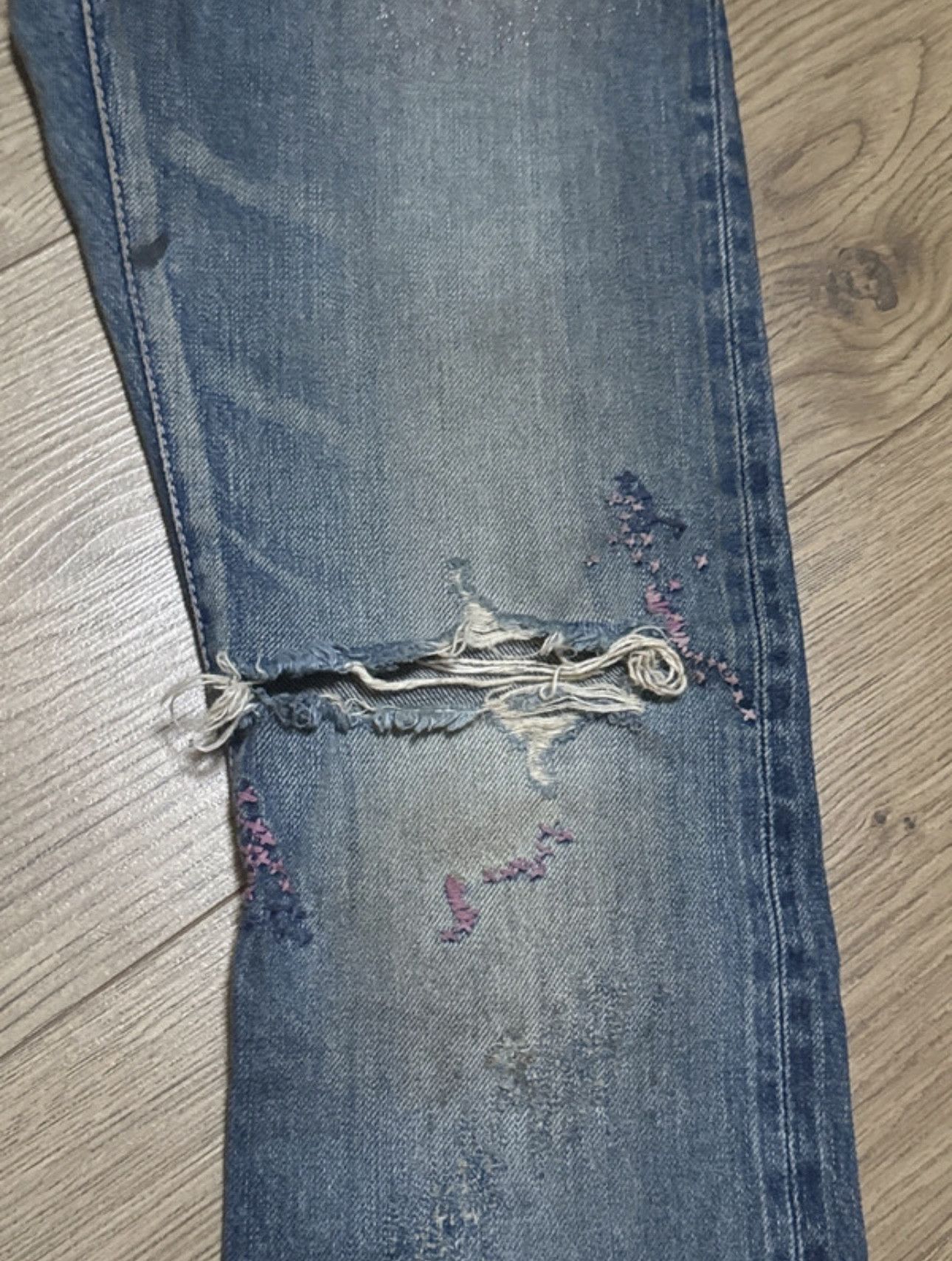Hysteric Glamour hysteric glamour studded love buzz jeans with pink stitching Size US 27 - 7 Thumbnail