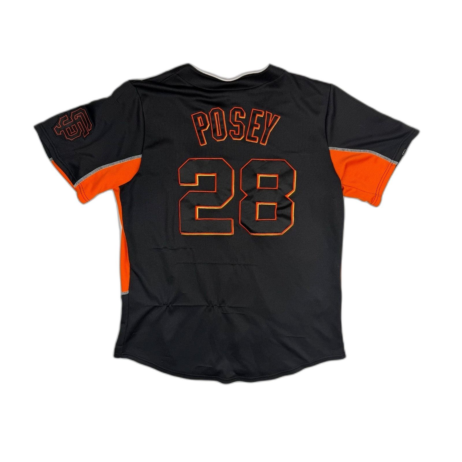 Majestic Majestic Buster Posey #28 San Francisco Giants Black Jersey Size US XL / EU 56 / 4 - 1 Thumbnail