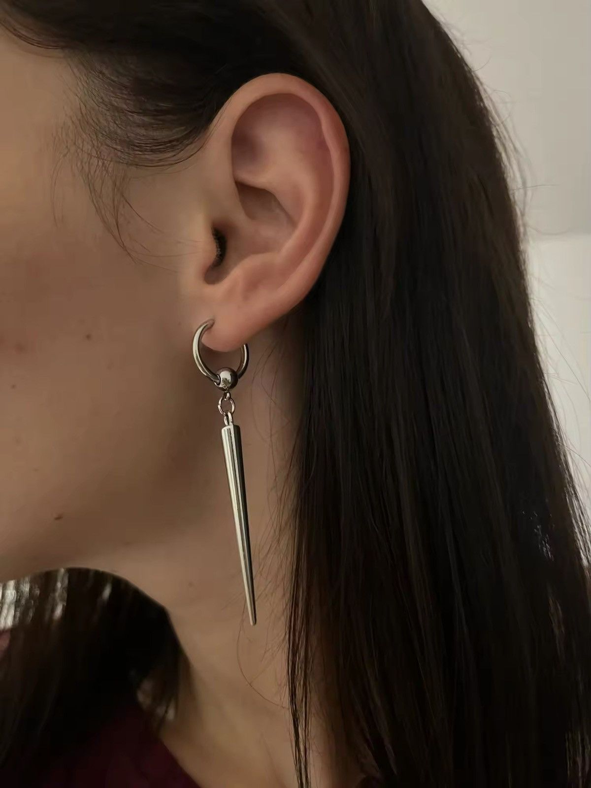 Jewelry spike huggie hoop earrings Size ONE SIZE - 3 Thumbnail