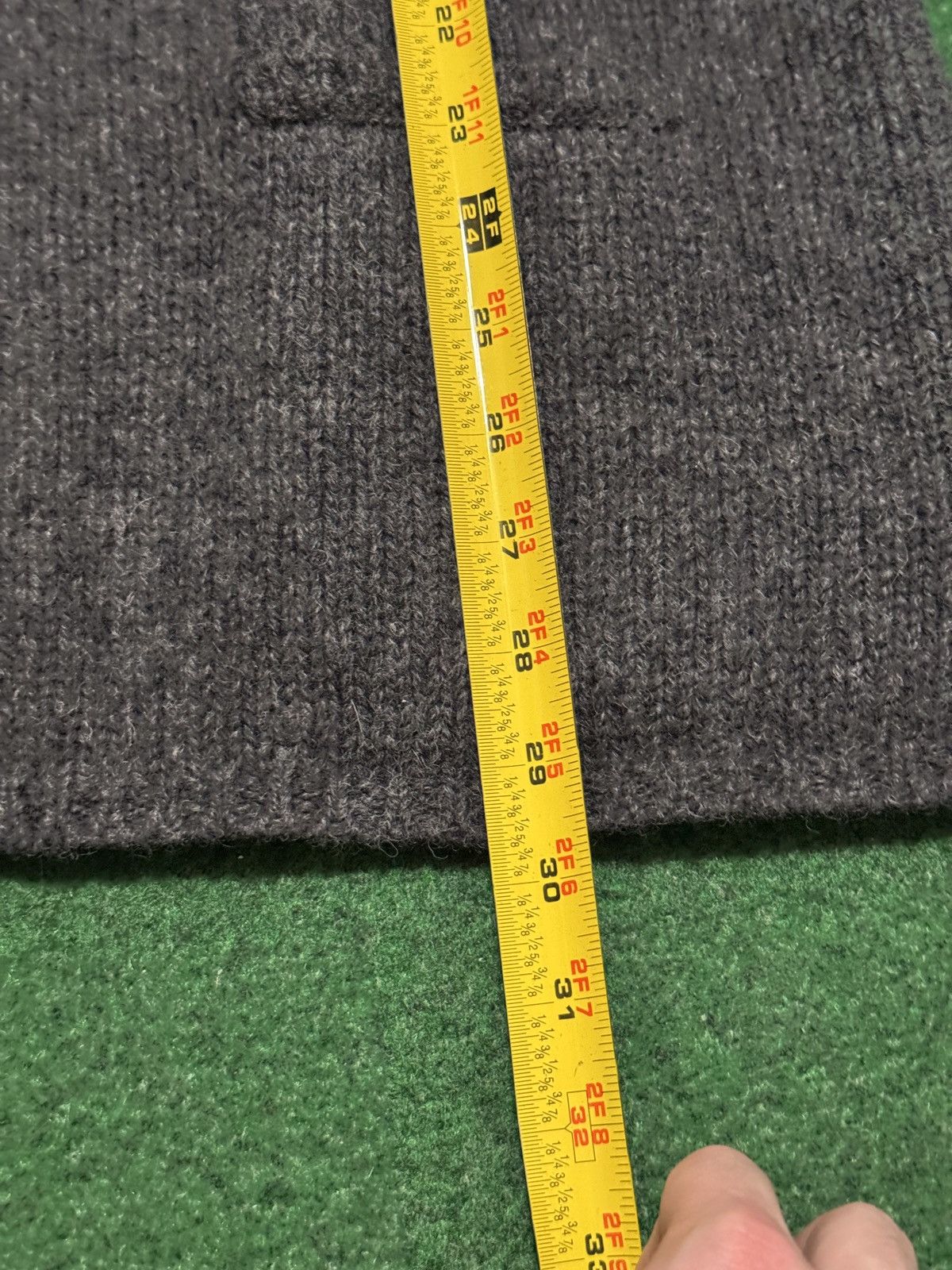 L.L. Bean Vintage L.L. Bean Med Gray Wool Sleeveless Cardigan Sweater Size M / US 6-8 / IT 42-44 - 5 Thumbnail