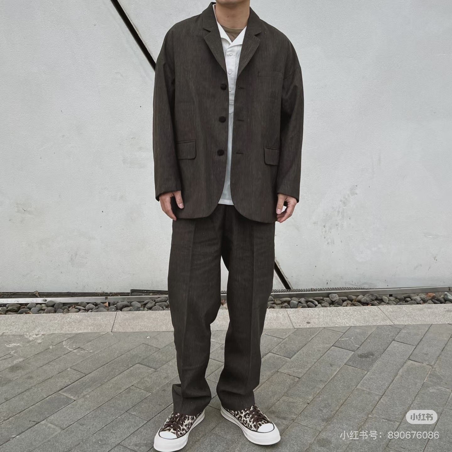 Visvim VISVIM ICT HAMMONS JKT 24AW Wool Yarn Blend Woven Striped S Size 48R - 5 Thumbnail
