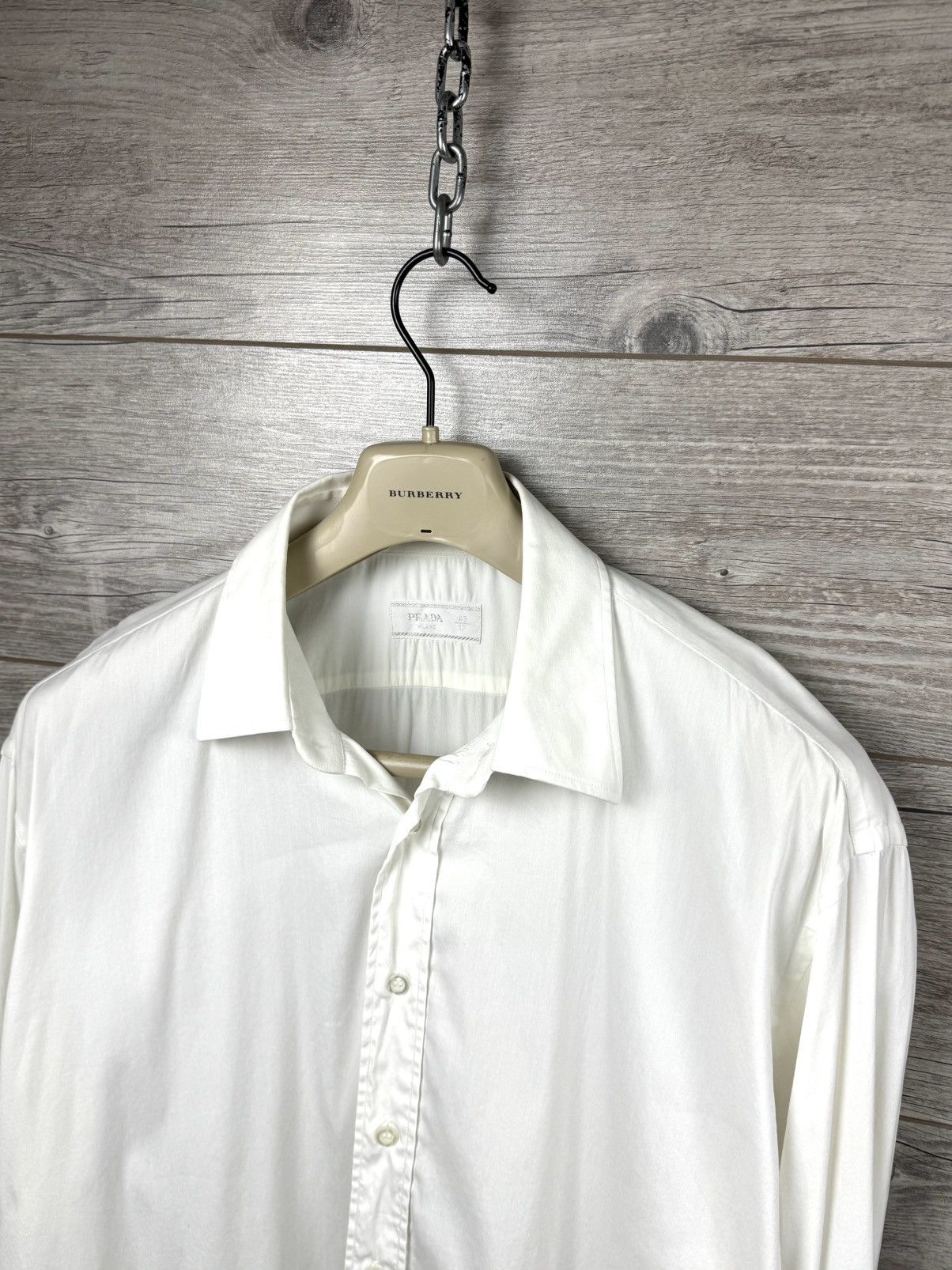 Prada Prada Milano Long-sleeved shirt Luxury polo Size US L / EU 52-54 / 3 - 7 Thumbnail