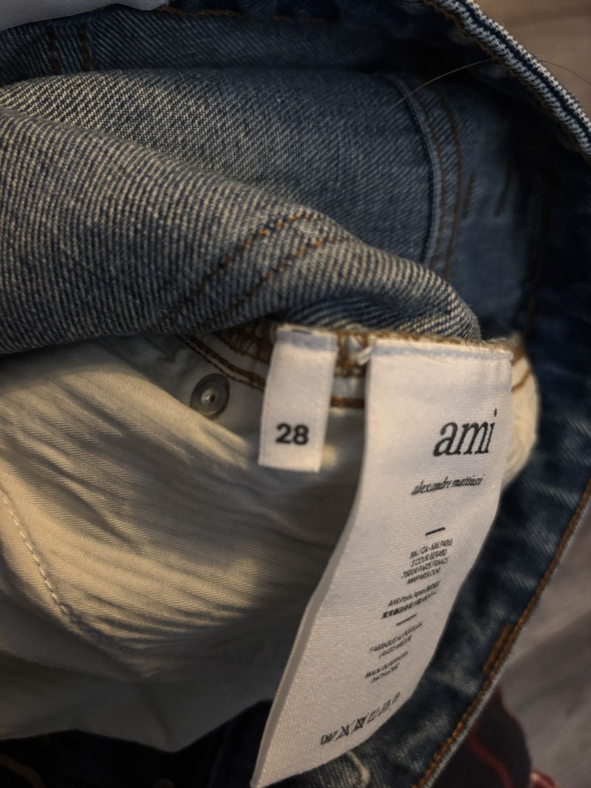 AMI Ami Paris Blue Alex Fit Jeans Size US 28 / EU 44 - 6 Thumbnail