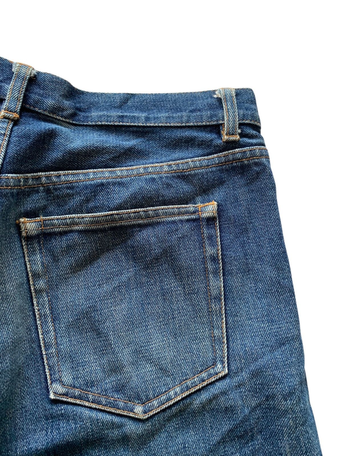A.P.C. A.P.C SELVEDGE FADED & RUSTY JAPANESE DISTRESSED DENIM Size US 30 / EU 46 - 14 Thumbnail