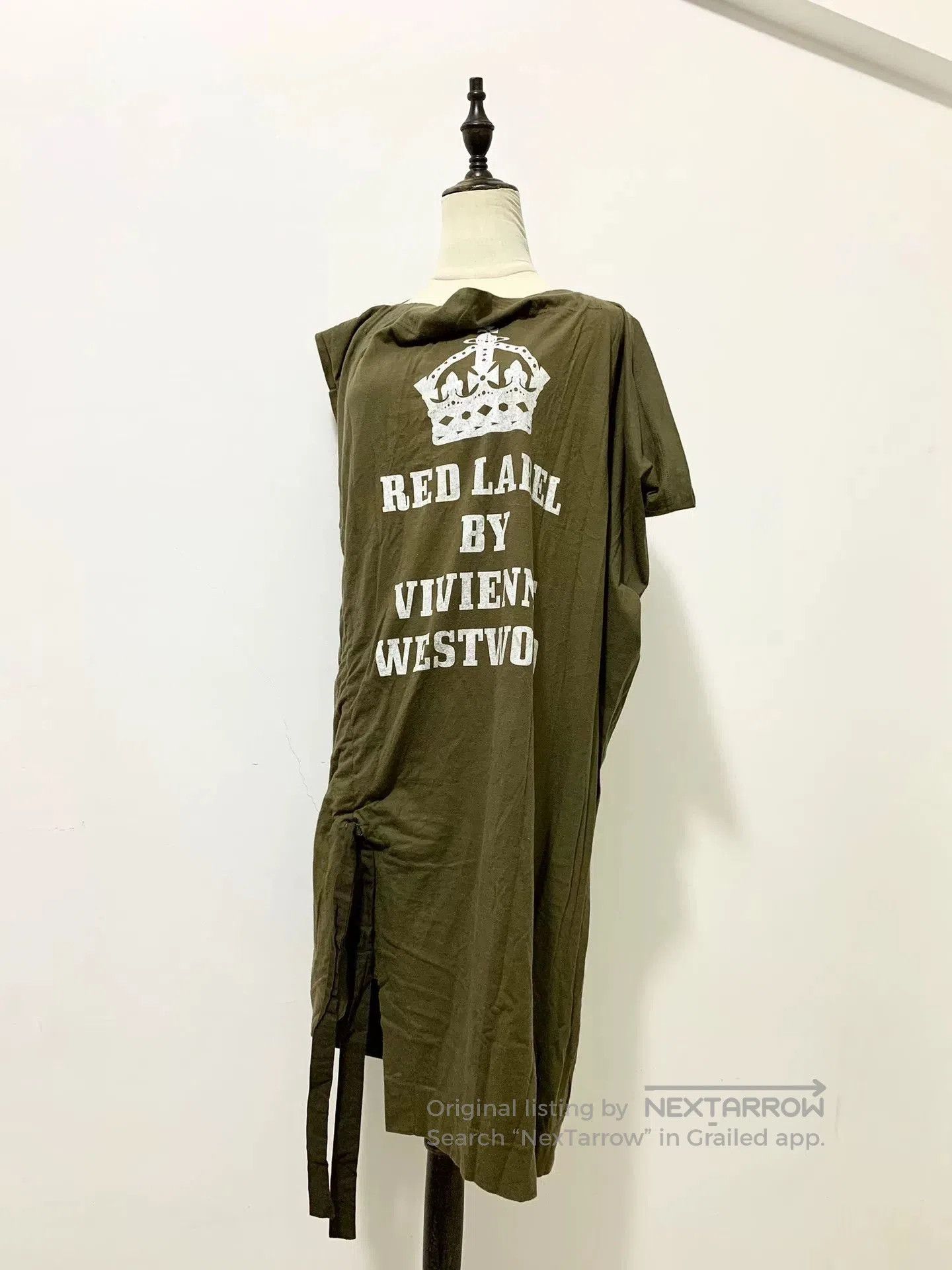 Vivienne Westwood Vivienne Westwood Army Green Cowl Neck Dress. Size M / US 6-8 / IT 42-44 - 2 Thumbnail