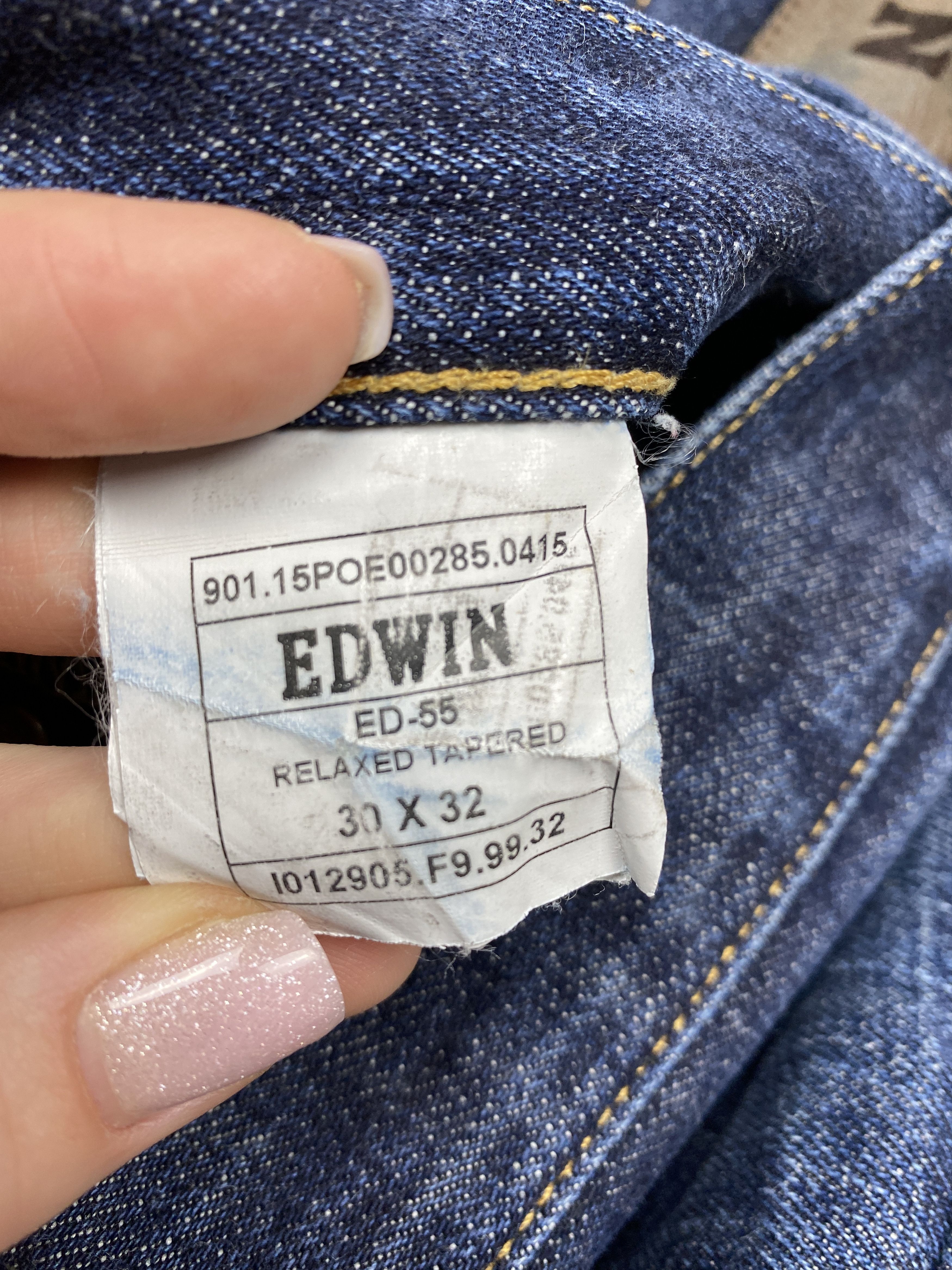 Edwin Edwin Vintage Mens Salvage Denim Pants Jeans Size US 30 / EU 46 - 12 Thumbnail