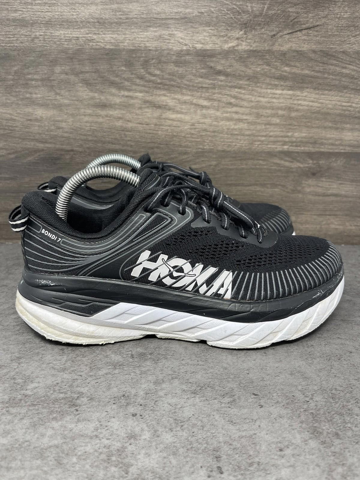 Other HOKA Bondi 7 Shoes Mens Size 8 Black White Sneakers One One Size US 8 / EU 41 - 5 Thumbnail