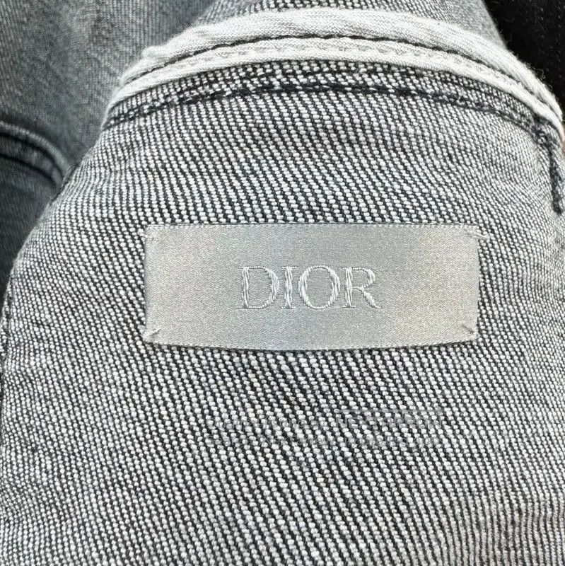 Dior Dior Men's Black Grey Denim Jacket . Size US L / EU 52-54 / 3 - 5 Thumbnail