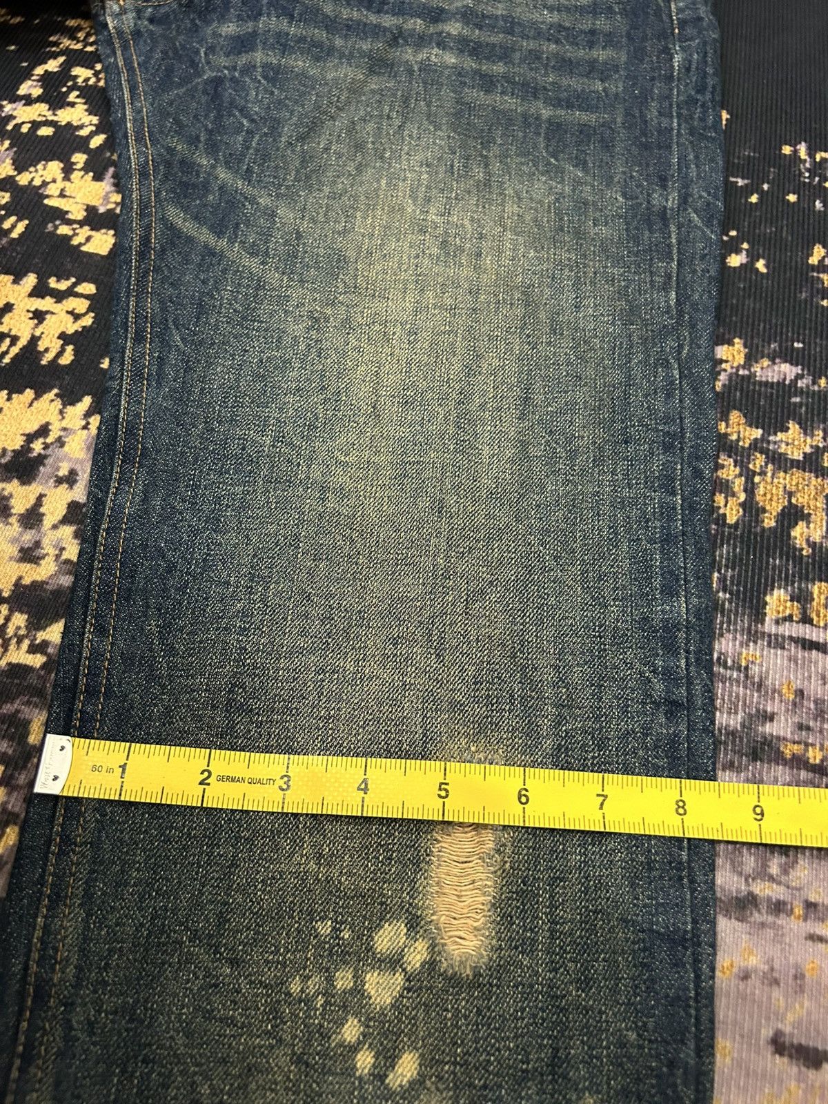 If Six Was Nine Japanese Brand Fur Pocket Back Ripped Jeans Size US 32 / EU 48 - 22 Thumbnail