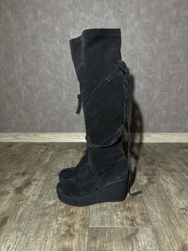 Robert Clergerie Boots over the knee boots suede robert clergerie france Size US 9 / IT 39 - 3 Thumbnail