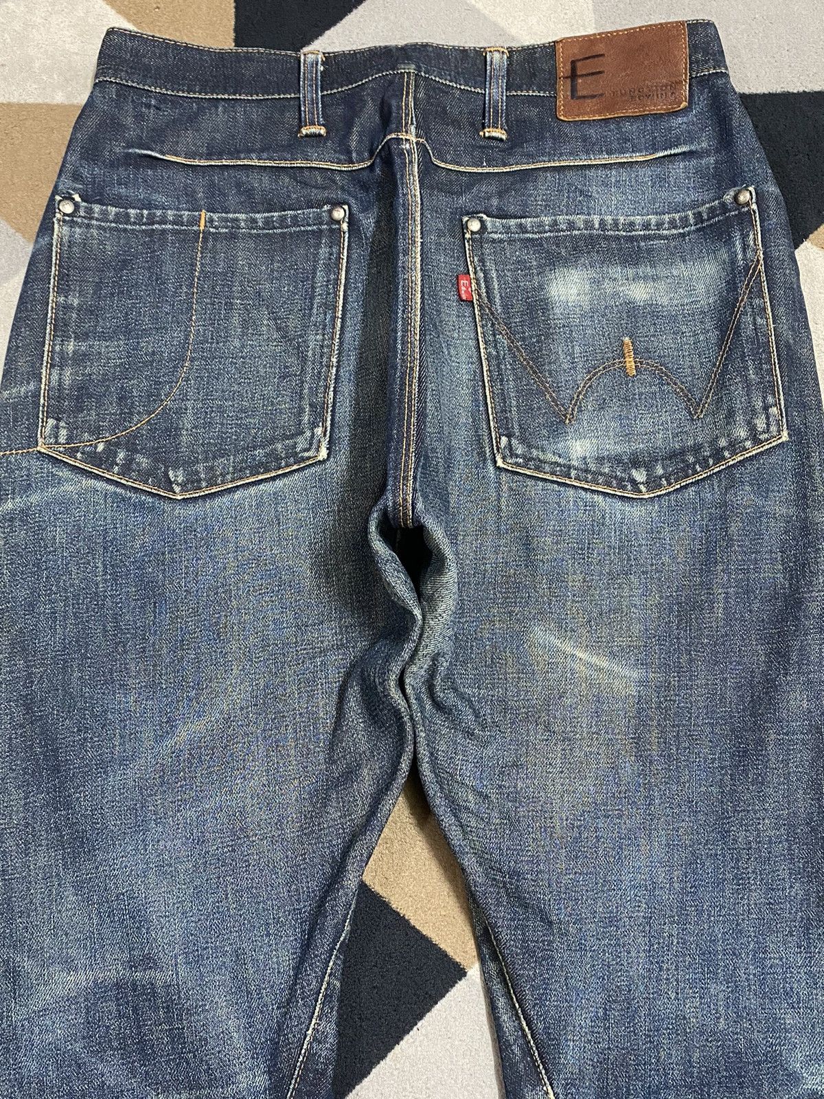 Edwin Edwin Japanese denim jeans with a unique, distressed jeans Size US 29 - 4 Thumbnail